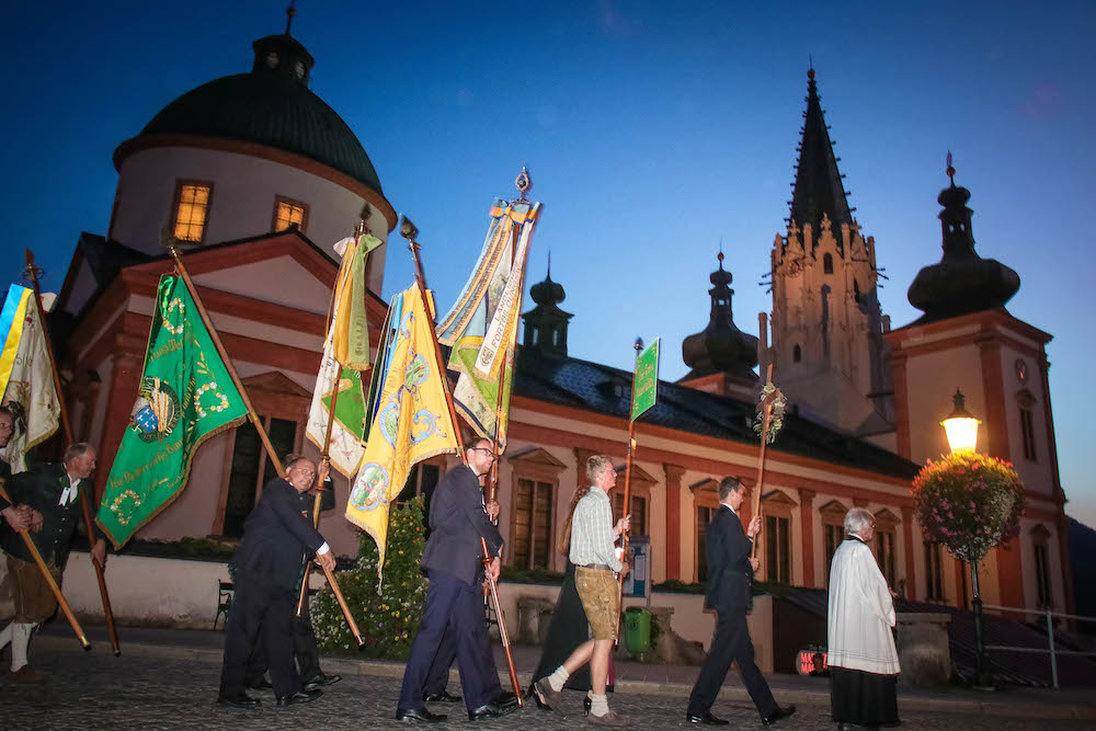 Lichterprozession der Niederösterreichischen Bauernbundwallfahrt