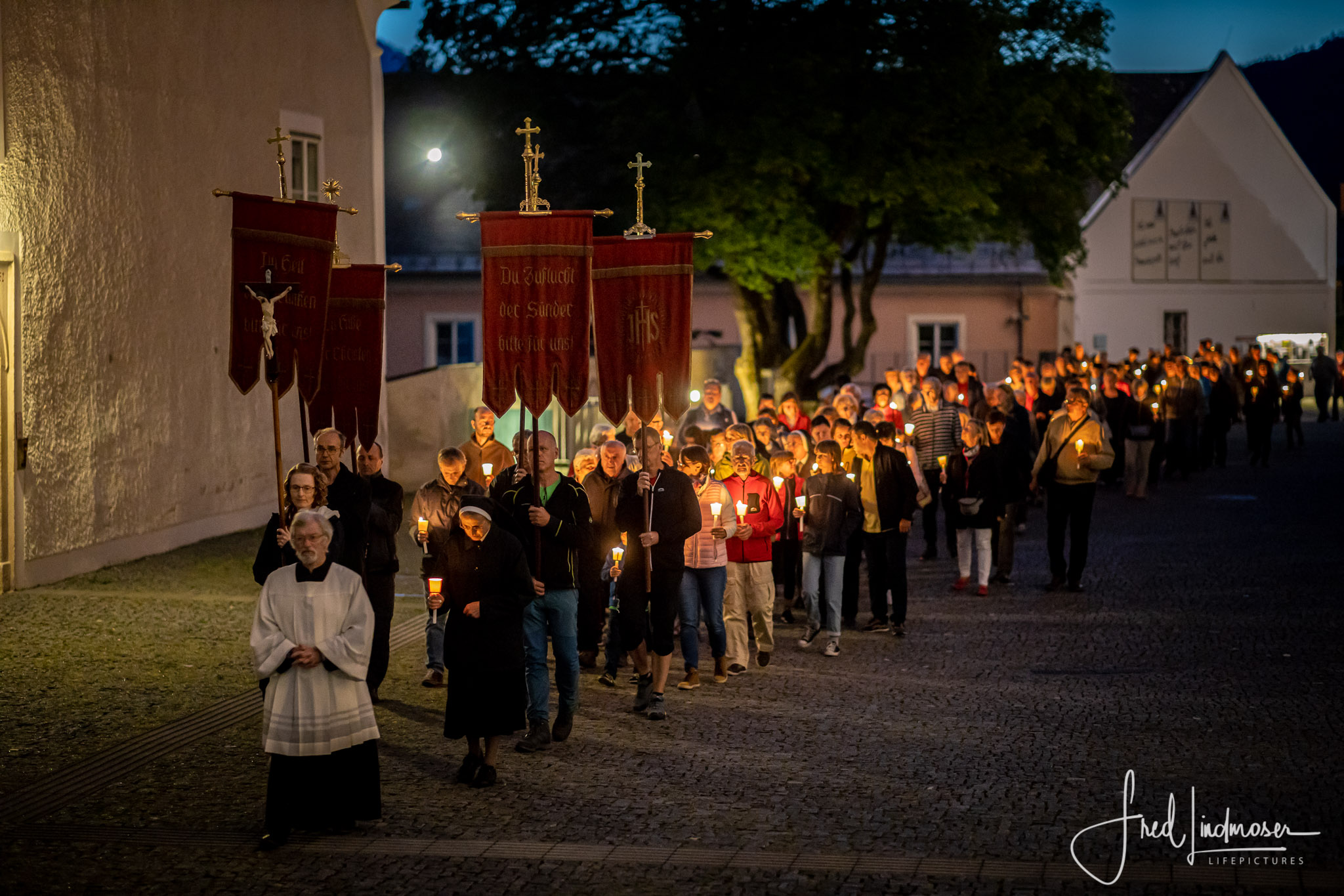 Große Lichterprozession in Mariazell Mariä Himmelfahrt 2019