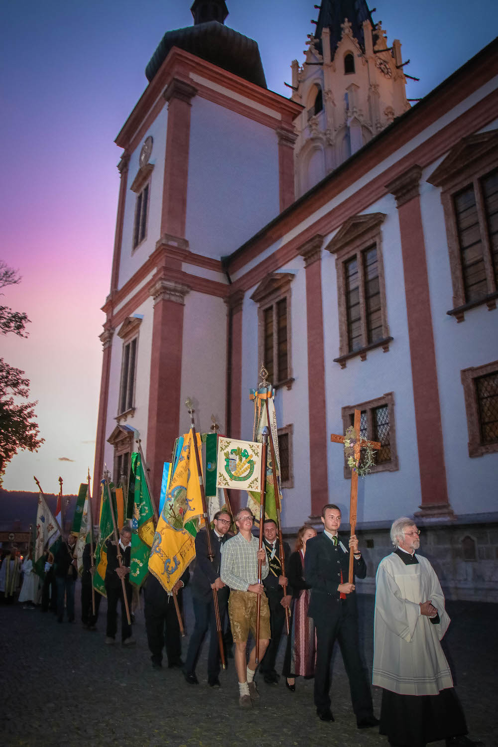 Lichterprozession der Niederösterreichischen Bauernbundwallfahrt