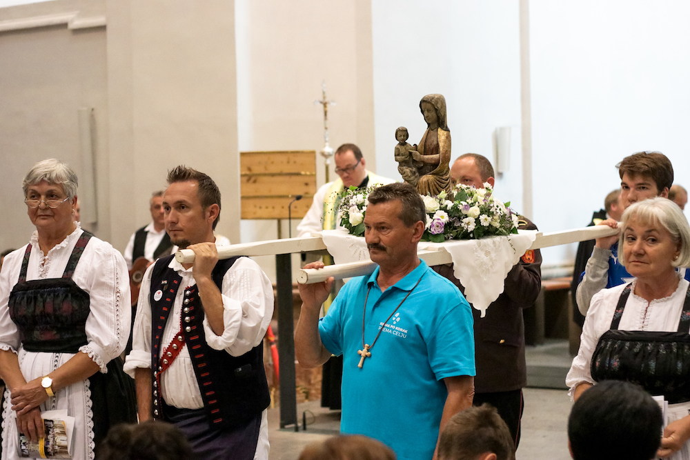 Andacht mit Übergabe der Wandermuttergottes Kroatenwallfahrt 2018