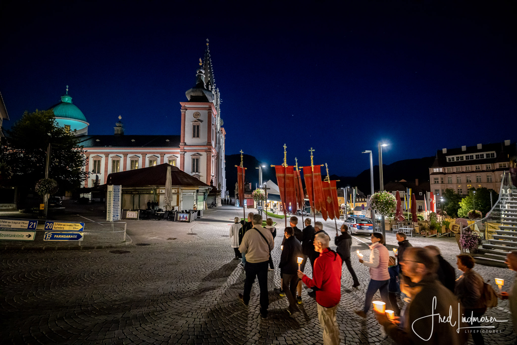 Große Lichterprozession in Mariazell Mariä Himmelfahrt 2019