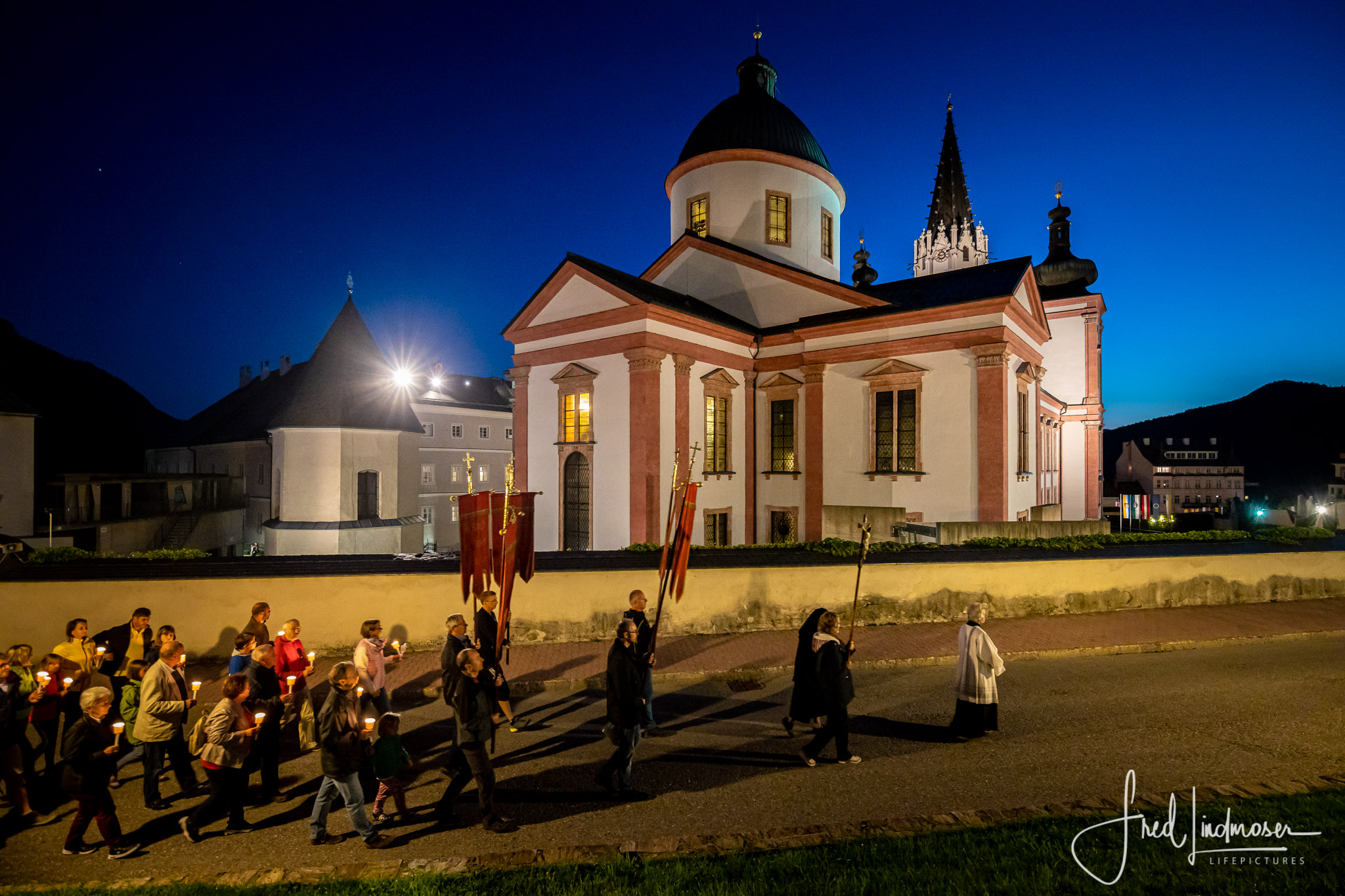 Große Lichterprozession in Mariazell Mariä Himmelfahrt 2019